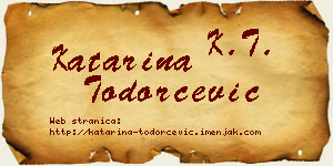 Katarina Todorčević vizit kartica